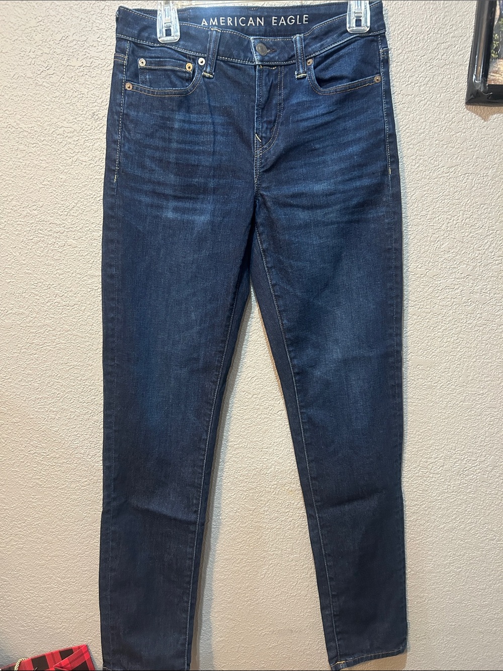 American Eagle Outfitters Men’s Straight Dark Blue Jeans